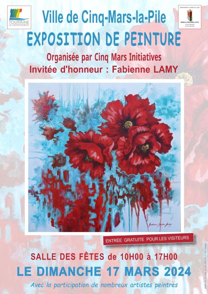 Je participe au salon de peinture de cinq-mars-la-pile (37).